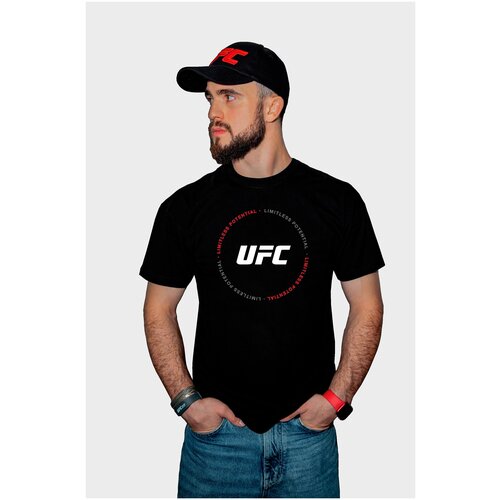 фото Футболка мужская ufc limit round black t-sh, s