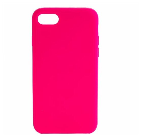 накладка Silicone Case для iPhone 7/8 4,7 ярко-розовая без логотипа