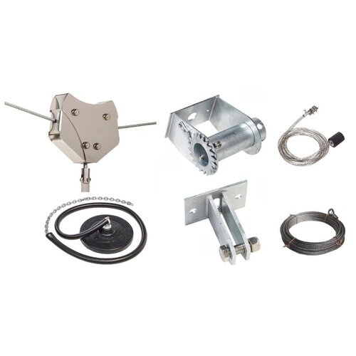 Комплект: Подвесная дорога ZIP - лайн / Тарзанка для общественных мест (с сиденьем)