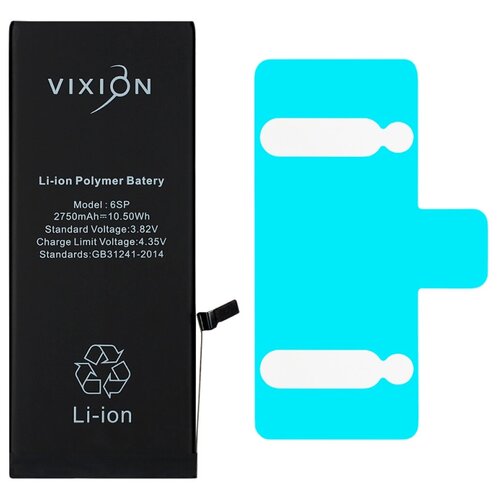 Аккумулятор для iPhone 6S Plus (Vixion) (2750 mAh) с монтажным скотчем аккумулятор для iphone xr vixion 2942 mah с монтажным скотчем