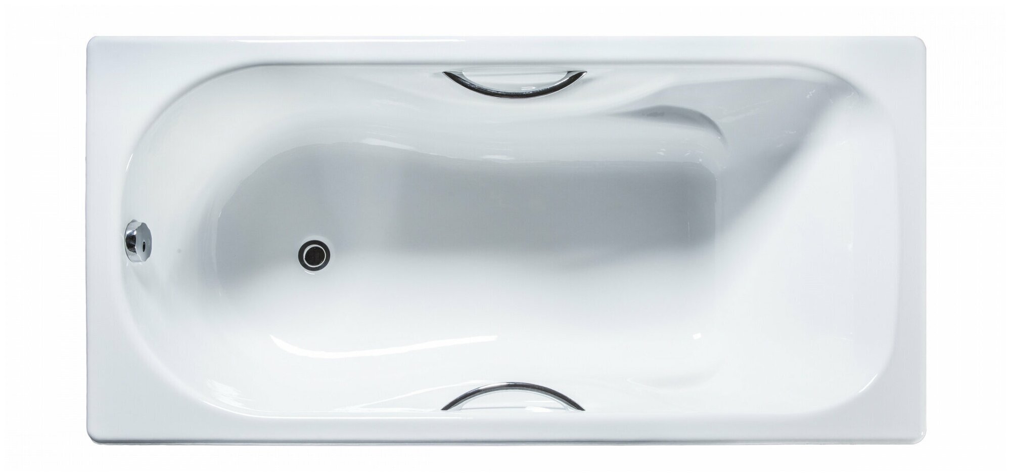 Чугунная ванна Универсал Сибирячка 150x75 с отверстиями для ручек