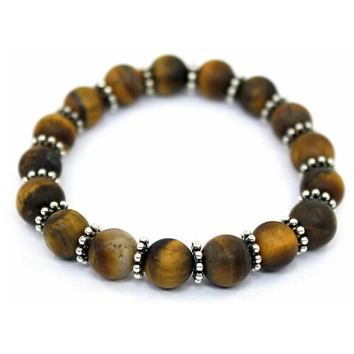 фото Handinsilver ( посеребриручку ) браслет из матового камня тигровый глаз 10мм