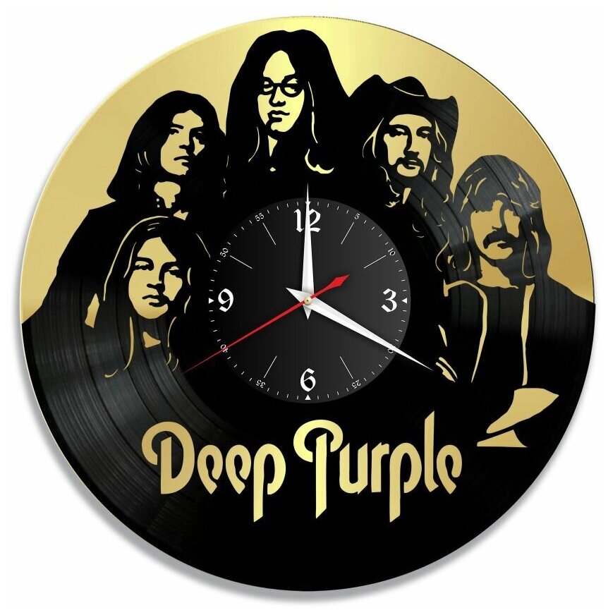 Часы из винила Redlaser "группа Deep Purple, Дип Перпл" VW-10090-1