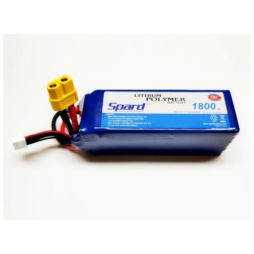 Аккумулятор Li-Po Spard 1800mAh, 22,2V, 75C, XT60 YT020