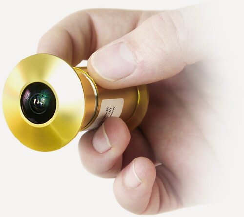 Изображение товара HDcom T204-8G (Gold) WI-FI IP видеоглазок для входной двери с записью в облако - видеоглазок с записью и с датчиком движения подарочная упаковка