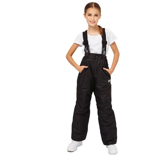 фото Детский полукомбинезон зимний мембранные утепленные брюки штаны для прогулок и спорта для девочек katran slope, размер: 152-158