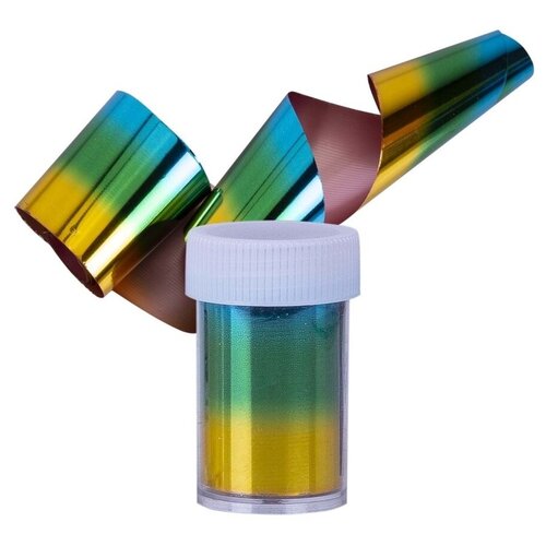 Фольга для дизайна ногтей переводная радуга для маникюра