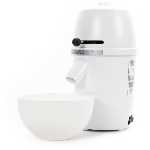 Мельница электрическая жерновая Hawos Novum для помола муки и зерна (белый)