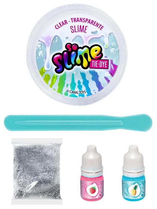 Набор для экспериментов Canal Toys SO SLIME DIY серии "Tie-Dye" на блистере 3 вида