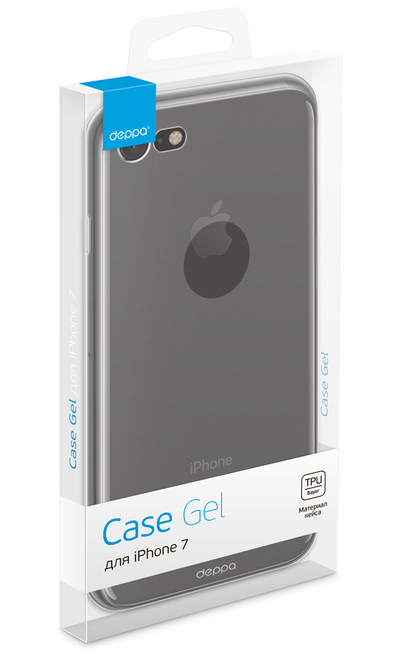 Чехол Gel Case для Apple iPhone 7/8, прозрачный, Deppa 85251