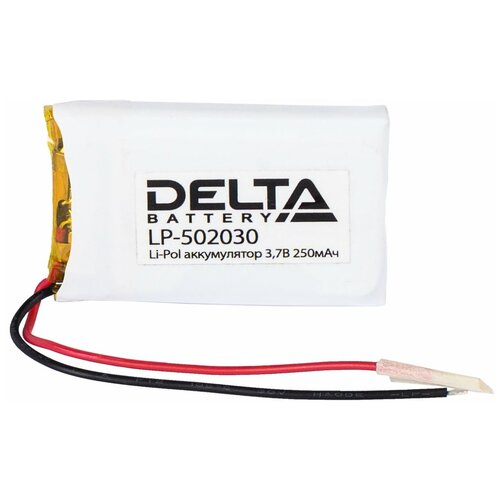 Аккумулятор призматический Delta LP-502030 (Li-Pol) 250 мАч 3,7В. для телефон / планшет / плеер / игрушки / квадрокоптеры