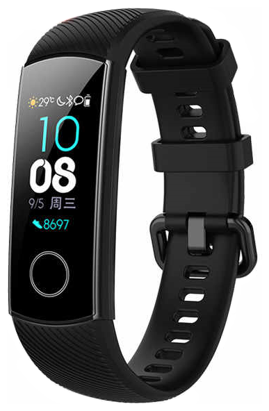 Силиконовый ремешок на руку для Huawei Honor band 4/5, черный