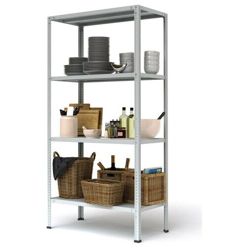 Стеллаж металлический P_МС-1844 с 4-мя полками 1000х400х1800