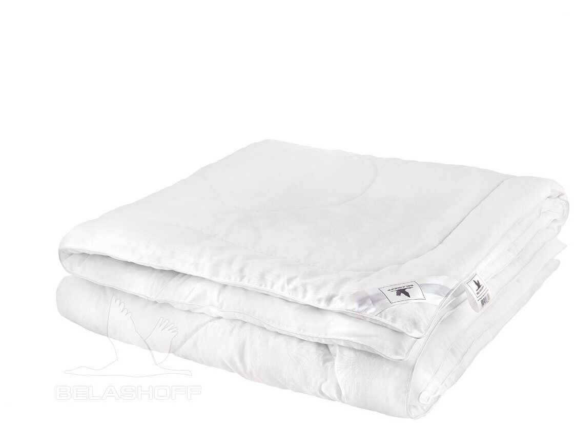 Одеяло стеганое 172х205 - Belashoff / белый хлопок / хлопок / ХО-2