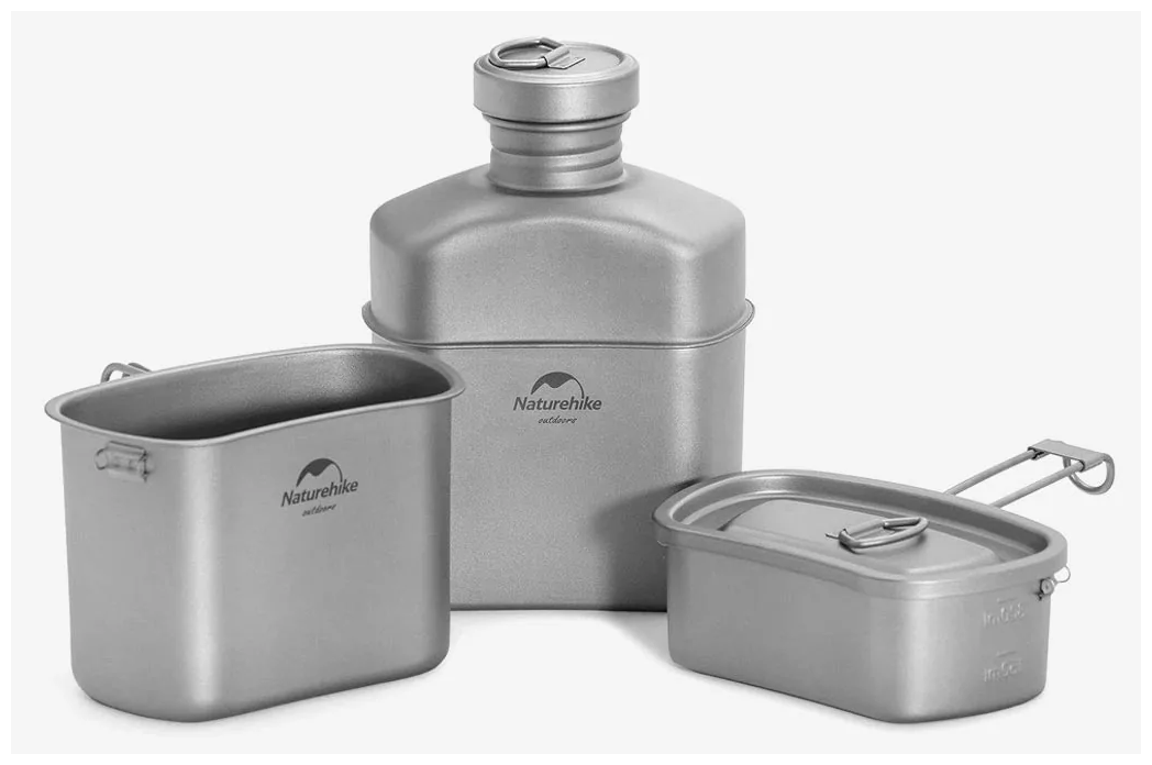 Набор посуды Naturehike Titanium Cooking Set Titanium