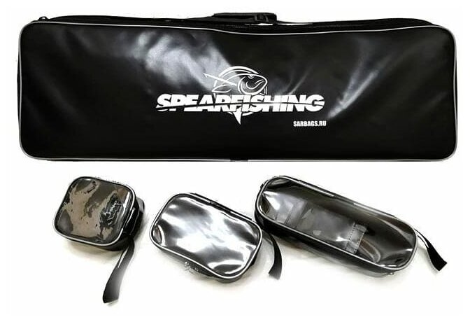 Сумка кейс SARBAGS spearfishing Незабывайка silver для ружья и аксессуары, подводная охота, дайвинг, рыбалка. Размер: 90*30*14