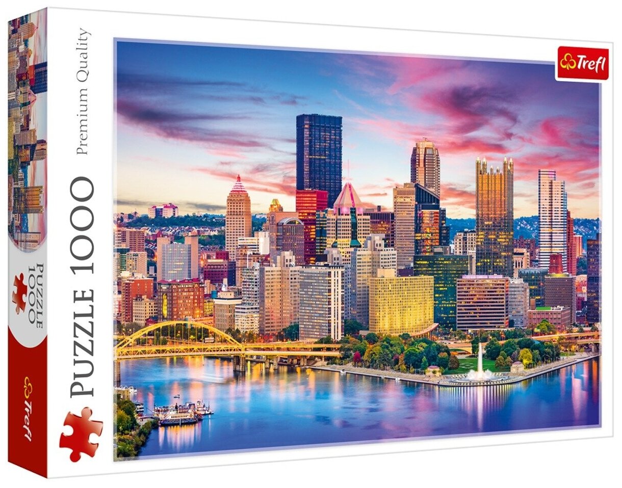 Puzzle-1000 Питтсбург, Пенсильвания, США Trefl - фото №1