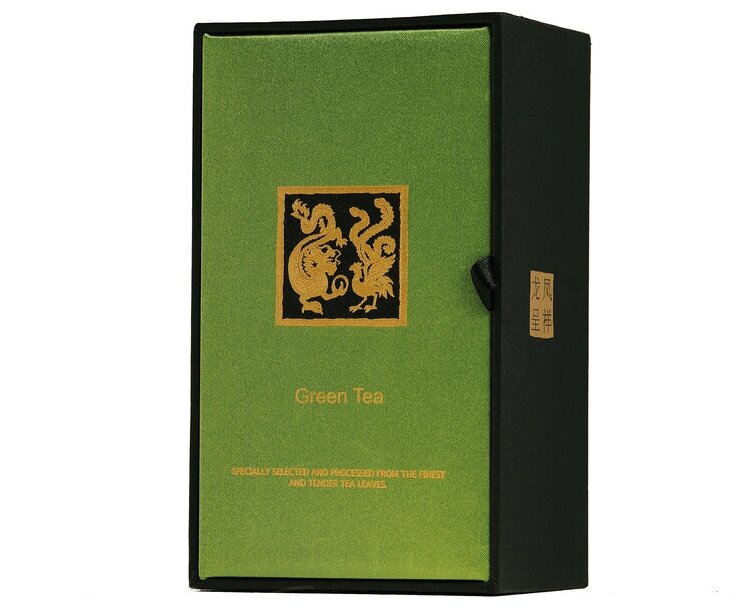 Чай зеленый Green Tea ЛУН ФЭН дракон и феникс, листовой 100г, подарочный, элитный, премиум
