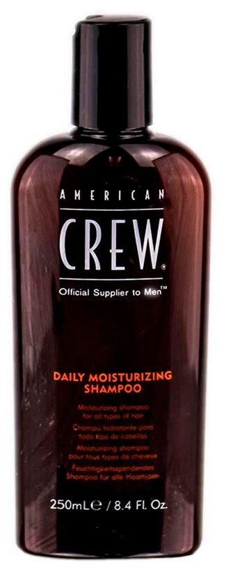 American Crew Daily Moisturizing Shampoo - Американ Крю Дэйли Мойсчерайзинг Шампунь для ежедневного ухода за нормальными и сухими волосами, 250 мл -