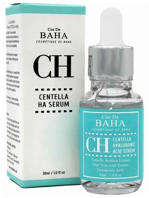 Сыворотка восстанавливающая для лица с центеллой азиатской - Cos De BAHA Centela HA serum (CH), 30ml