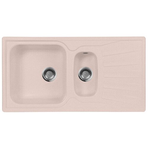 Мойка кухонная AquaGranitEx M-09к светло-розовая