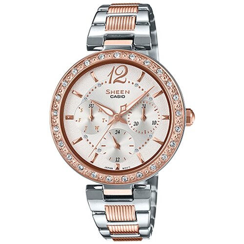 фото Женские японские наручные часы casio sheen she-3065spg-7a с гарантией