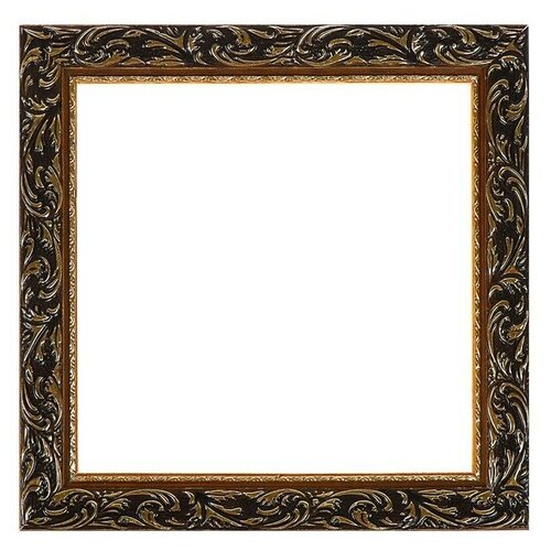 Рама для картин (зеркал) 30 х 30 х 4 см, дерево Версаль, золотая