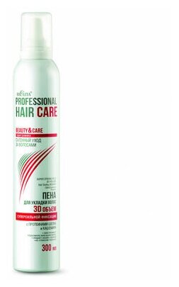 Пена для укладки 3D Объем суперсильн Hair care Белита 300мл Белита СП ООО - фото №2