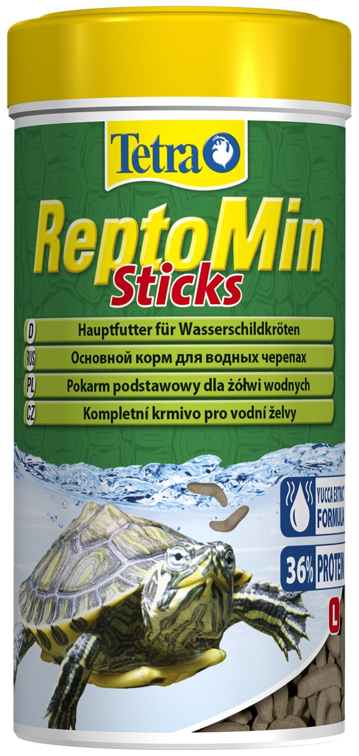 Корм для рептилий Tetra ReptoMin Sticks 250 мл (палочки) - фотография № 4