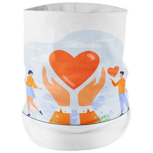 голубой, оранжевый, белый