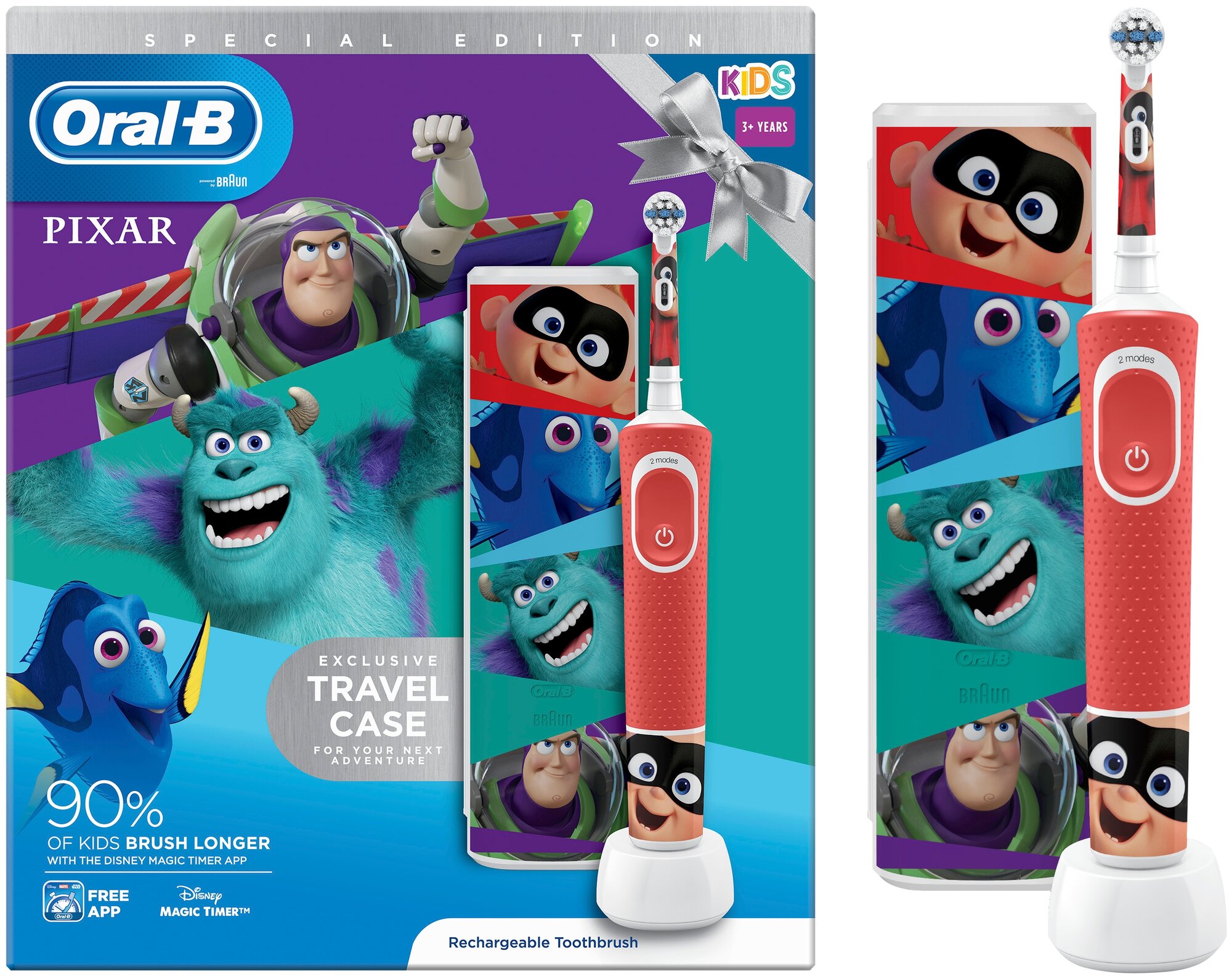 Oral-B Зубная щетка Pixar электрическая с чехлом и насадкой 80337576