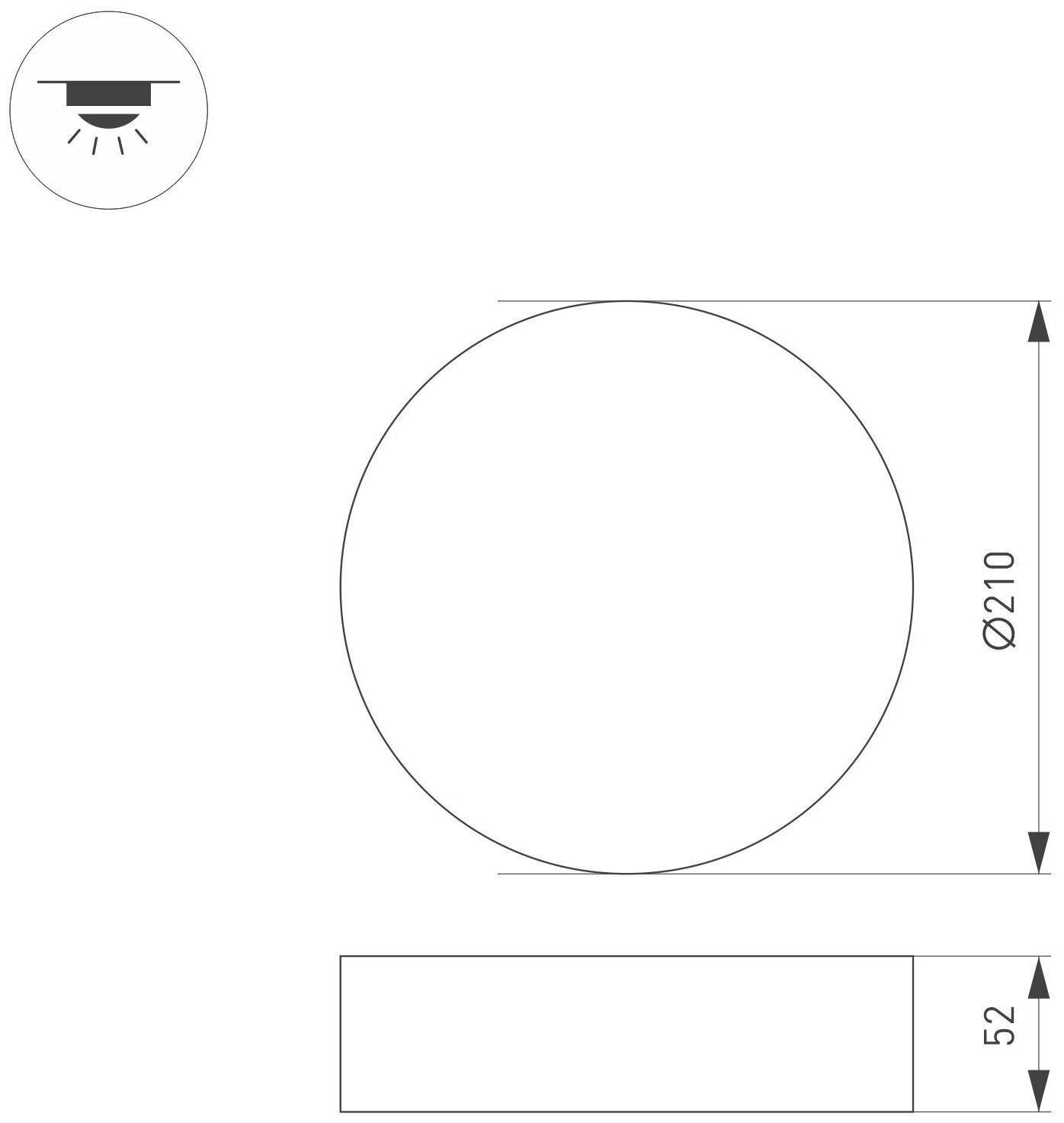 Arlight Светильник SP-RONDO-R210-20W Warm3000 (WH, 120 deg, 230V) (Arlight, IP40 Металл) 022231(2) - фотография № 2