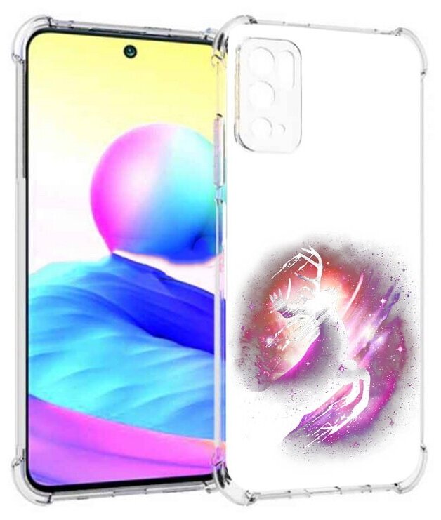 Чехол задняя-панель-накладка-бампер MyPads звездный олень для Xiaomi Redmi Note 10 5G/Poco M3 Pro/M3 Pro 5G противоударный