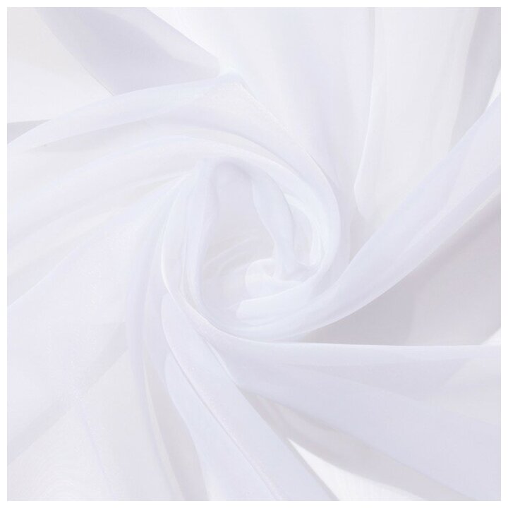 Тюль ТероПром цвет Белый 135x150 см