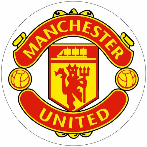 Наклейка виниловая цветная "manchester-united"