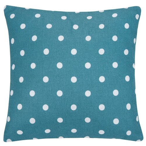 Подушка декоративная Blue polka dot, горох, синий; размер: 40 х 40