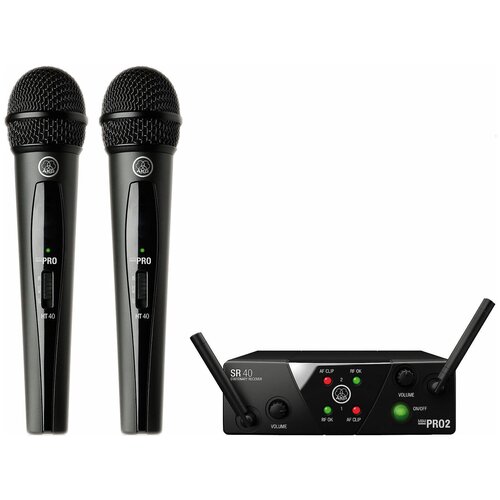 AKG WMS40 MINI2 Vocal Set US25BD 53795404МГц Вокальная радиосистема с 2 -мя ручными передатчиками 4762800₽