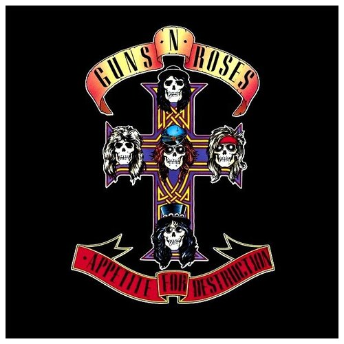 шапка с помпоном appetite cross guns n roses черный Guns N' Roses - Appetite for Destruction
