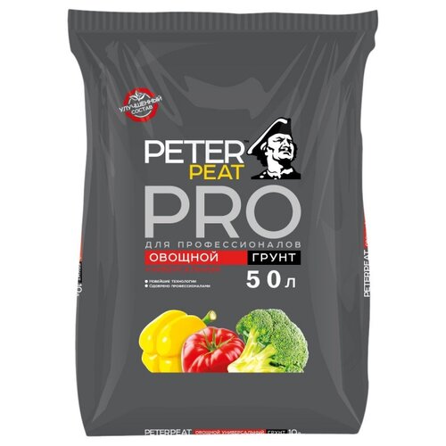 грунт peter peat линия pro садовый универсальный 10 л Грунт PETER PEAT Линия Pro овощной универсальный, 50 л, 18 кг