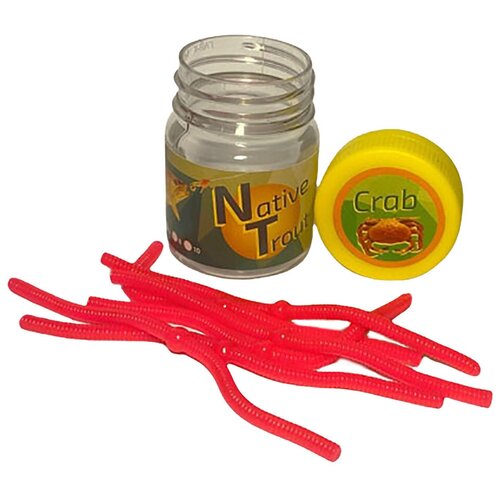 Силиконовая приманка Доширак , Fish Season 105мм , Цвет ярко-розовый (207) , Ароматизатор Краб , 6шт/уп