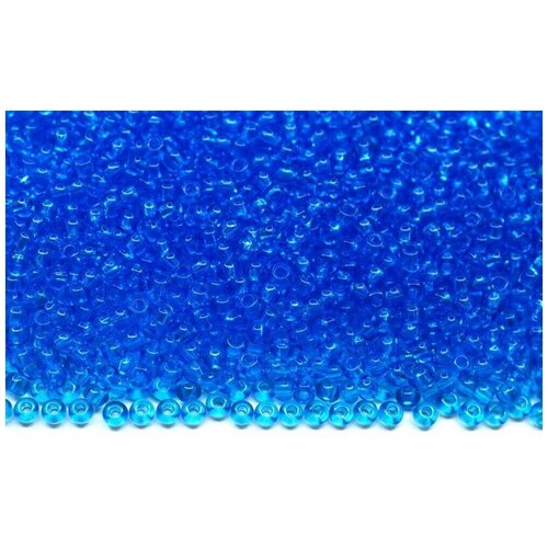 Бисер круглый PRECIOSA Чехия, 10/0, 2,3 мм, 50 г, цвет 60030 голубой