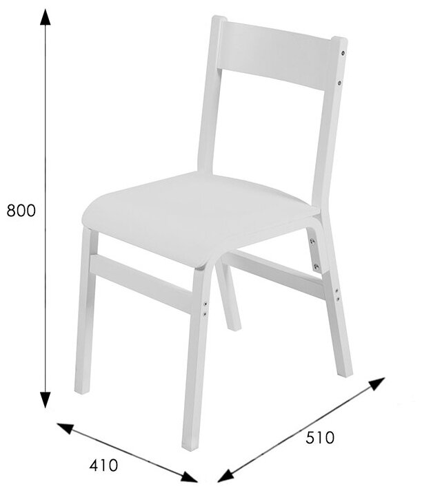 Стул Премьер белый - фотография № 3
