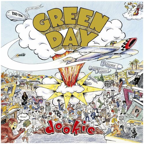 Виниловая пластинка Green Day. Dookie (LP) винтажная футболка dookie green day черный