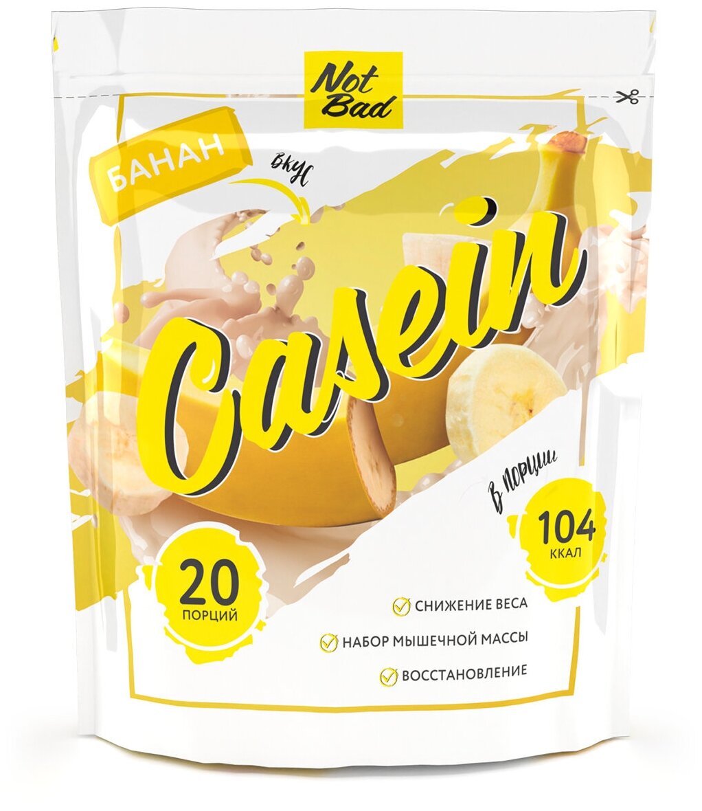 Casein Protein 600 gr NB, 20 порции(й), банан