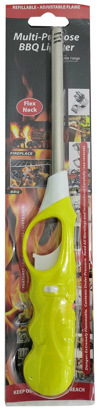Средство для розжига бытовое Multi-Purpose BBQ Lighter Flex Neck желтая - фотография № 2
