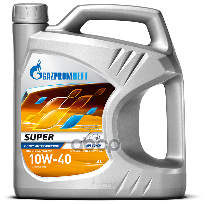 Gazpromneft Масло Моторное 10w40 Gazpromneft 4л Полусинтетика Super Sg/Cd