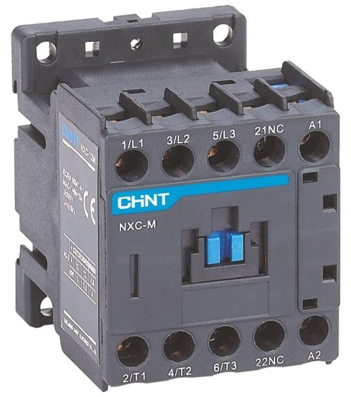 Контактор NXC-12M01 12А 220В/АС3 1НЗ 50Гц (R) CHINT 836592 - фотография № 1