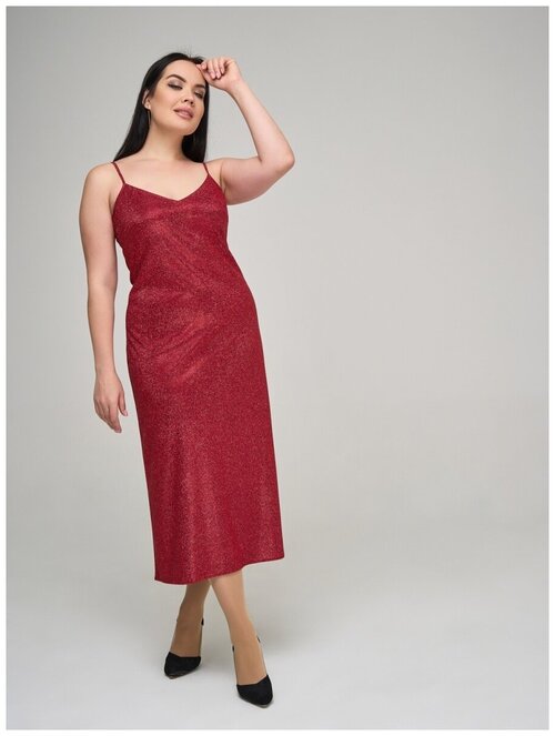 Платье DiSORELLE, размер 54, красный