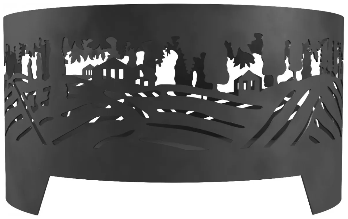Костровая чаша Тоскана 65 см, сталь 3 мм, "Просто Огонь" - фотография № 4