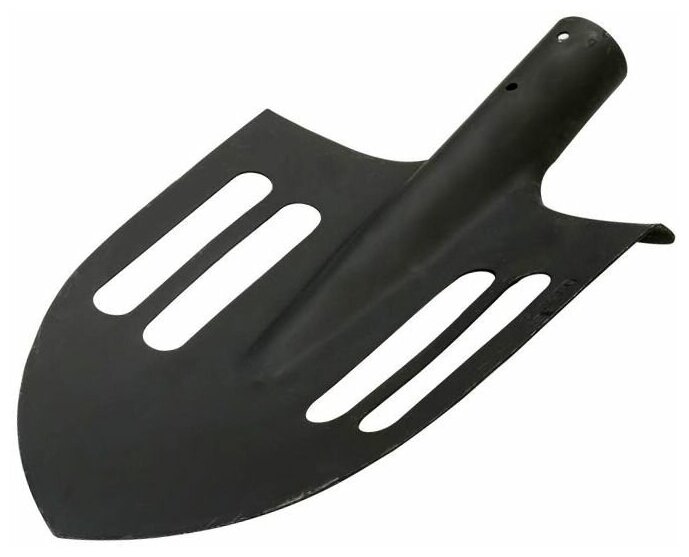 Лопата садовая штыковая ЛКО сталь (АША) облегченная `Дачная` с пазами без черенка